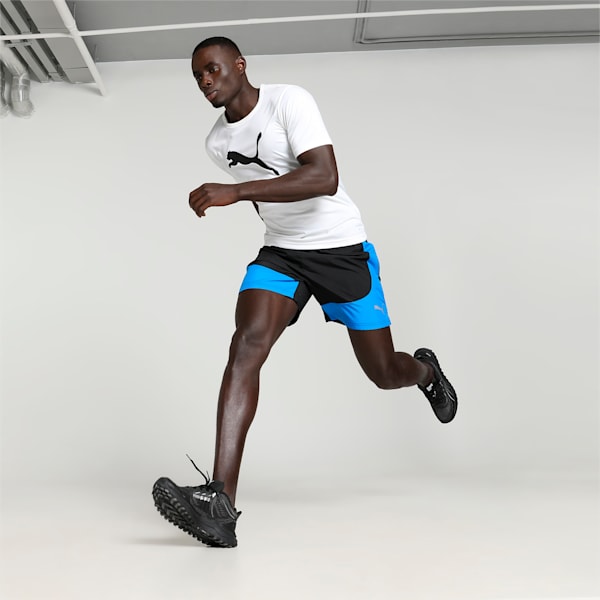 RUN FAVOURITE VELOCITY 7" Men's Running Shorts, PUMA Black-Ultra Blue, extralarge-IND